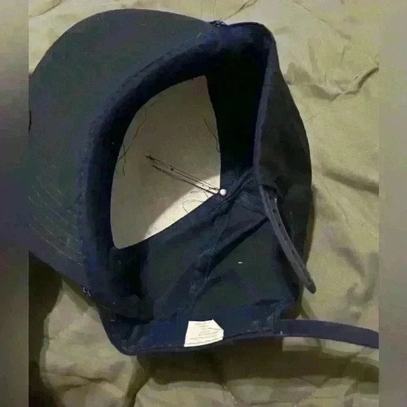 Vintage  trucker style hat adjustable back blue - Picture 3 of 4